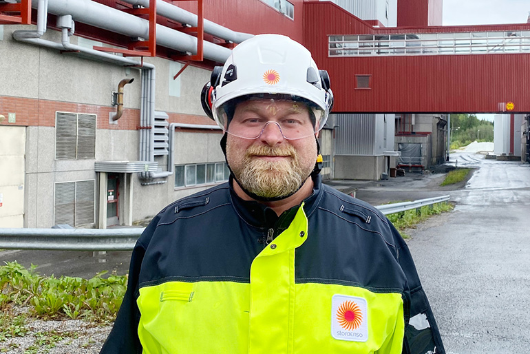 Stora Enson Enocellin tehtaan tuotantopäällikkö Ilpo Räty