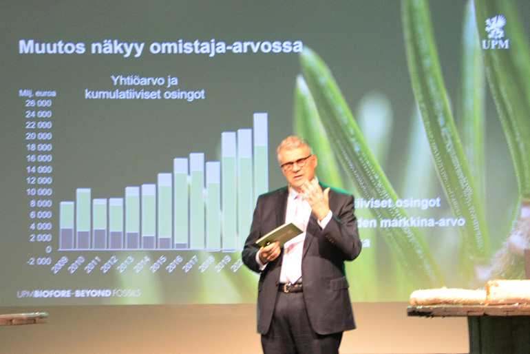 UPM:n toimitusjohtaja Jussi Pesonen