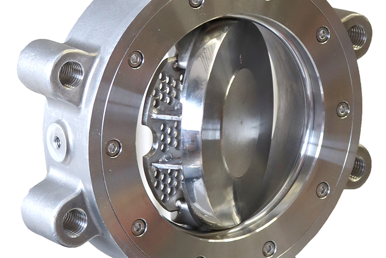 Metallinen virtauksensäätö venttiili, jota voidaan käyttää esimerkiksi paperiteollisuudessa