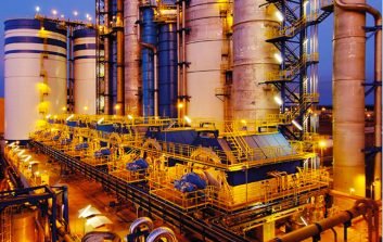 Kuitulinja Fibrian tehtaalla Brasiliassa. Andritz toimittaa vastaavan kuitulinjan Klabinille Brasiliaan.